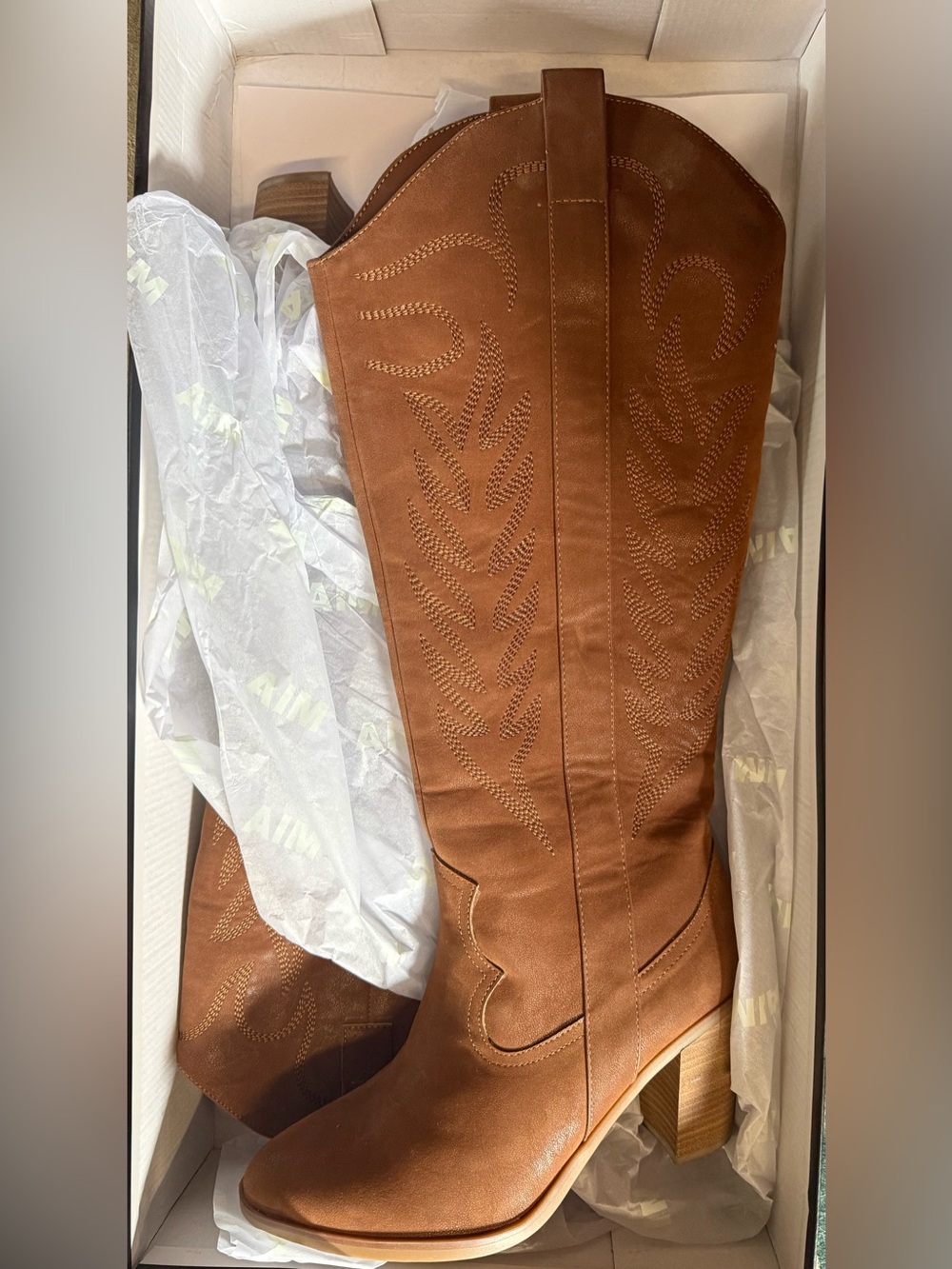 MIA Dakota Western Boots - Cognac - Women’s 8.5 (NWB)